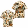 Personalized Vintage Halloween Aloha Hawaiian Shirt For Men Women, Short Sleeve Spooky Fall Festival Vacation Print, Custom Name Button Down - Style 8