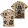 Personalized Vintage Halloween Pirate Hawaiian Shirt, Spooky Skeleton Aloha Shirt, Custom Name Festival Party Shirt For Men And Women - Style 9
