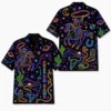 Personalized Western Cowboy Neon Hawaiian Shirt For Men And Women, Short Sleeve Funny Retro Desert Night, Custom Name Summer Button Down - Style 6