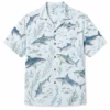 Shark Hawaiian Shirt For Men Women, Tropical Aloha Button Down Shirt, Ocean Fish Beach Vacation Shirt, Summer Resort Cruise Casual Wear - Style 8