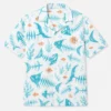 Tropical Fish Bone Aloha Shirt, Unisex Hawaiian Beach Shirt With Skeleton Fish For Summer Vacation - Style 5