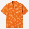 Tropical Fish Bone Aloha Shirt, Unisex Hawaiian Beach Shirt With Skeleton Fish For Summer Vacation - Style 6