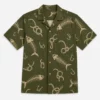 Tropical Fish Bone Aloha Shirt, Unisex Hawaiian Beach Shirt With Skeleton Fish For Summer Vacation - Style 8