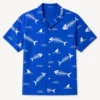Tropical Fish Bone Aloha Shirt, Unisex Hawaiian Beach Shirt With Skeleton Fish For Summer Vacation - Style 9