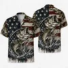 Usa Fishing Hawaiian Shirt For Men Women, Patriotic Fish Button Up, Fisherman Gift, Independence Day Outfit - Style 1