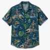Veteran Skeleton Fishing Hawaiian Shirt For Men Women Youth, Skeleton Bass Fish Bone Summer Shirt, Tropical Outdoor Fisherman Gift Tee - Style 1