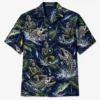 Veteran Skeleton Fishing Hawaiian Shirt For Men Women Youth, Skeleton Bass Fish Bone Summer Shirt, Tropical Outdoor Fisherman Gift Tee - Style 3