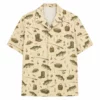 Vintage Fishing Hawaiian Shirt Men Women, Fisherman Aloha Shirt, Fishing Button Down Short Sleeve Shirt, Summer Fishing Gift - Style 4