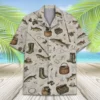 Vintage Fishing Hawaiian Shirt Men Women, Fisherman Aloha Shirt, Fishing Button Down Short Sleeve Shirt, Summer Fishing Gift - Style 5