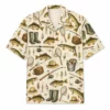 Vintage Fishing Hawaiian Shirt Men Women, Fisherman Aloha Shirt, Fishing Button Down Short Sleeve Shirt, Summer Fishing Gift - Style 6